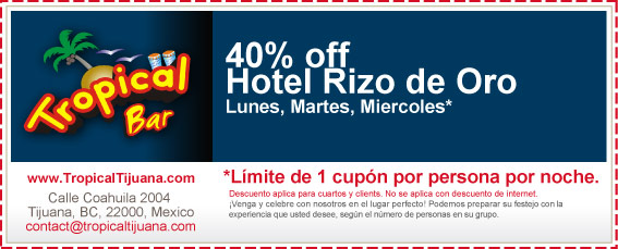 Coupon - 40% off Hotel Rizo De Oro